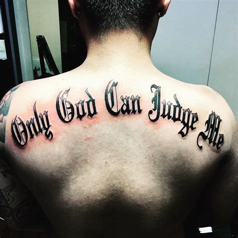 only god can judge me tatto|60 Only God Can Judge Me Tattoos For Men